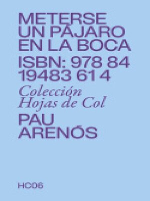 cover image of Meterse un pájaro en la boca